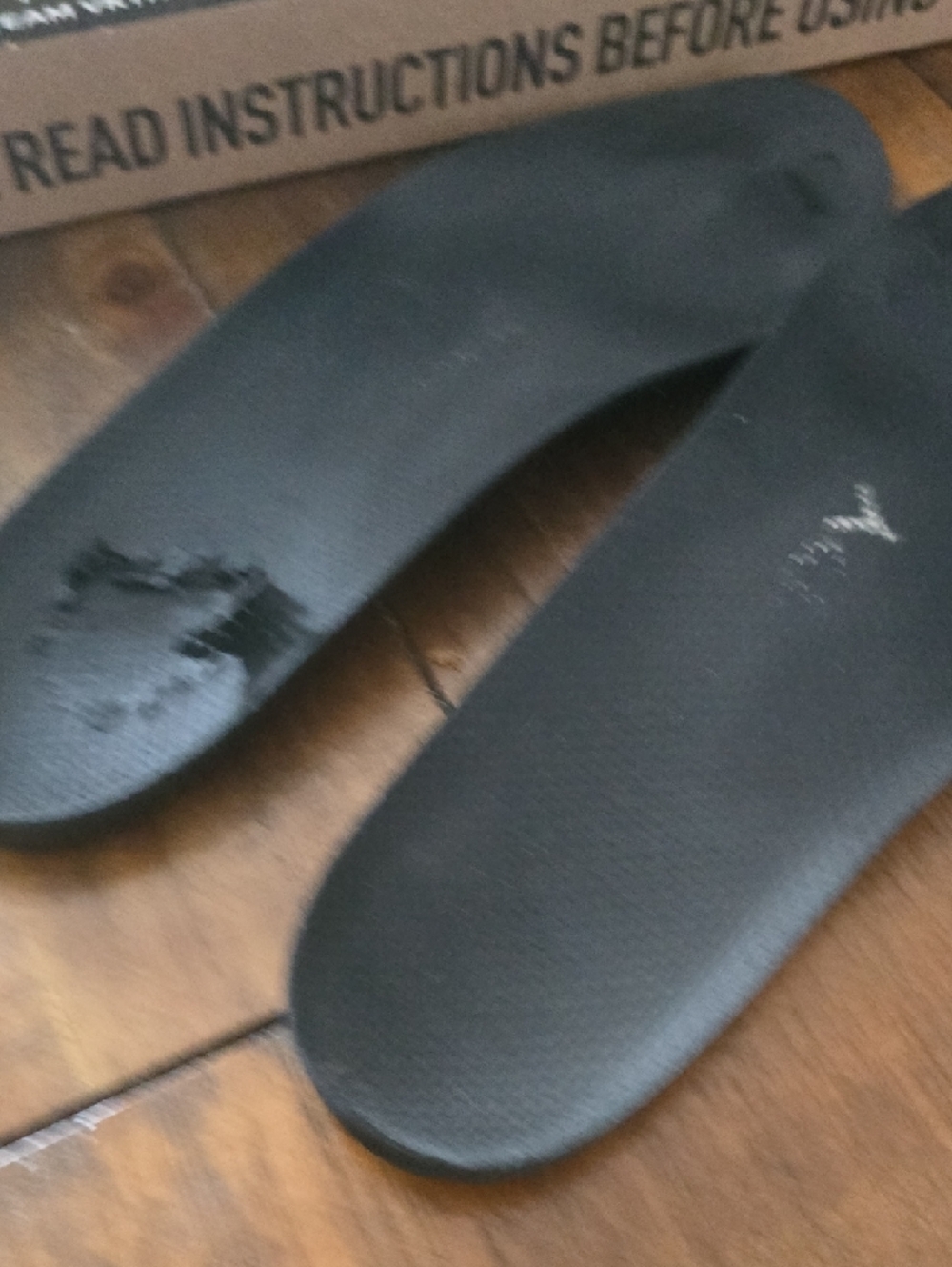 VKTRY Men’s Black Performance Insoles - Low-Profile Support - Picture 6 of 9